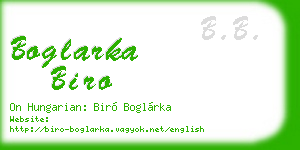 boglarka biro business card